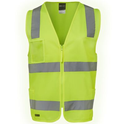 JB's Hi Vis (D+N) Zip Safety Vest Thumbnail